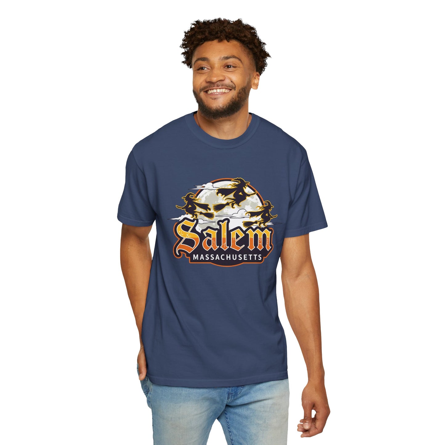 SALEM LOGO Unisex Garment-Dyed T-shirt