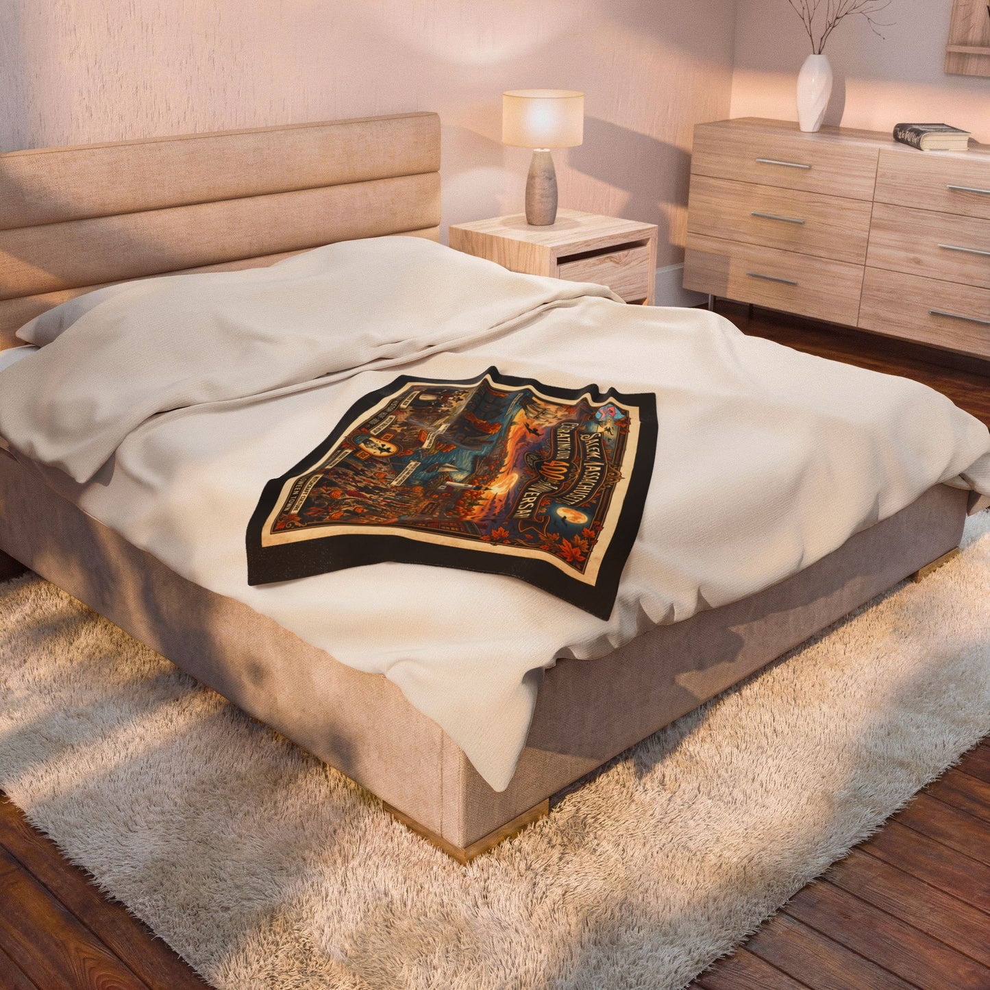 Salem 400 Velveteen Plush Blanket