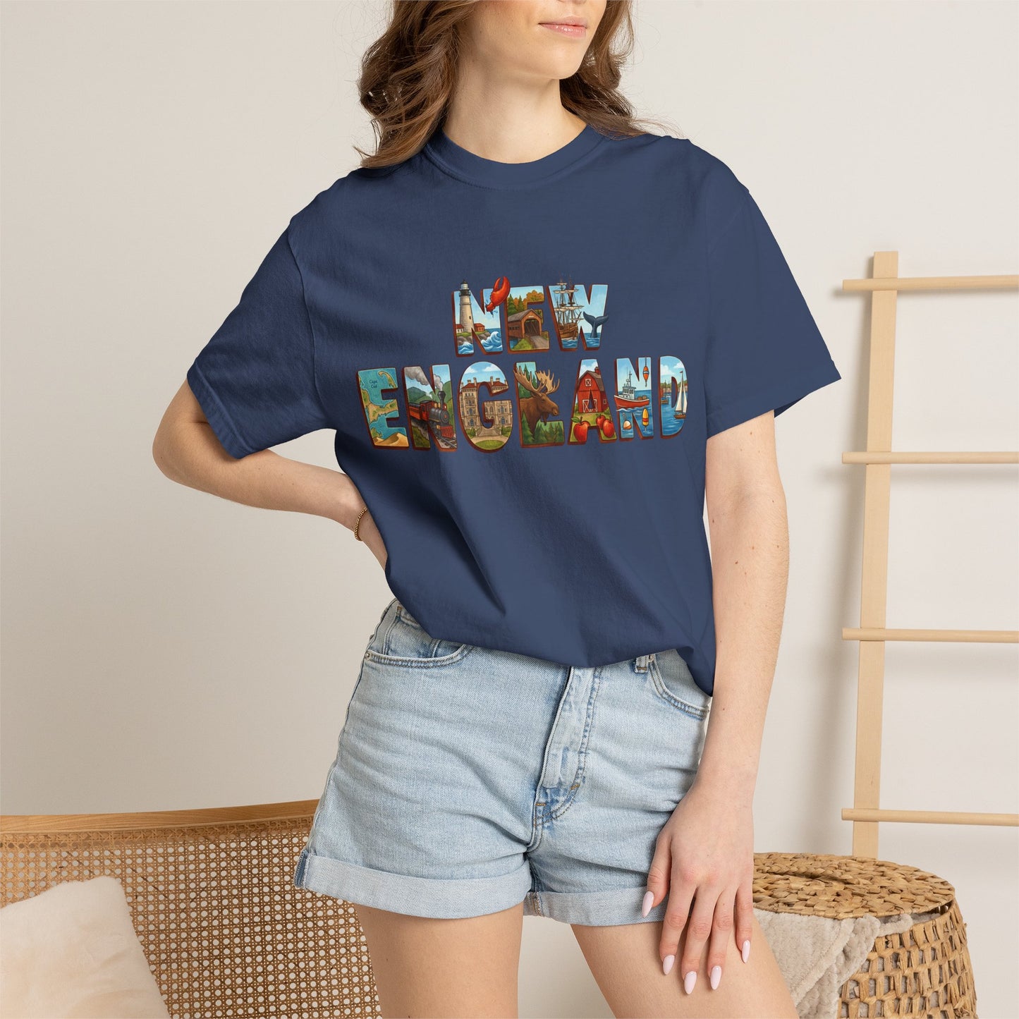 NEW ENGLAND Unisex Garment-Dyed T-shirt