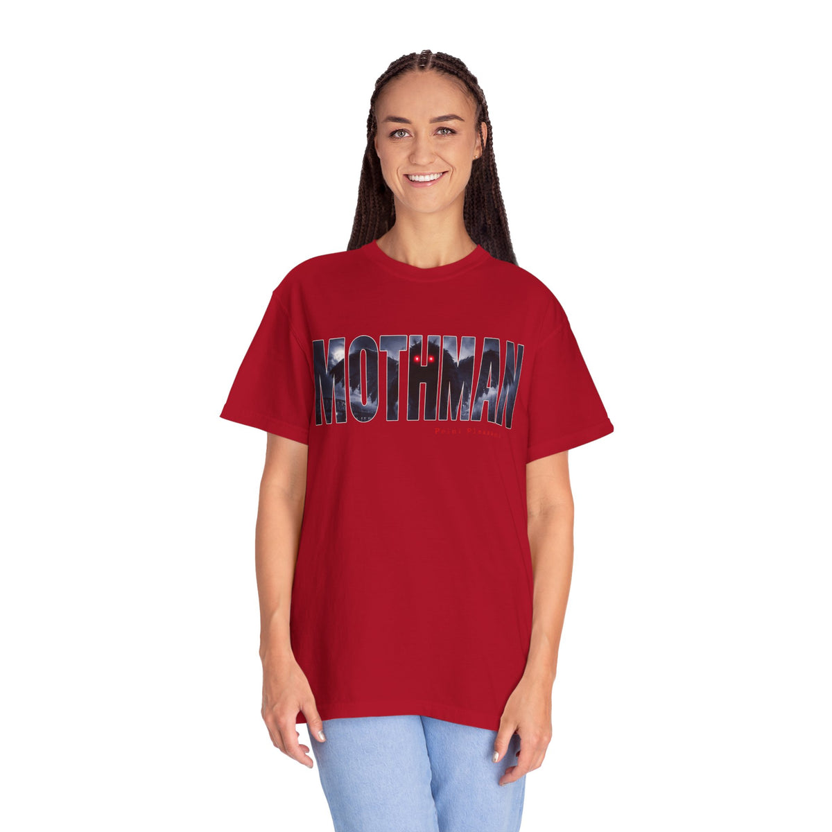 MOTHMAN LURKS Unisex Garment-Dyed T-shirt