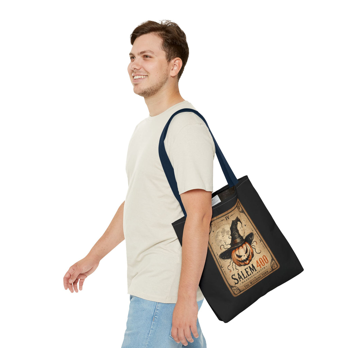 PUNKIN TAROT Tote Bag (AOP) – alternate view | SalemFootsteps