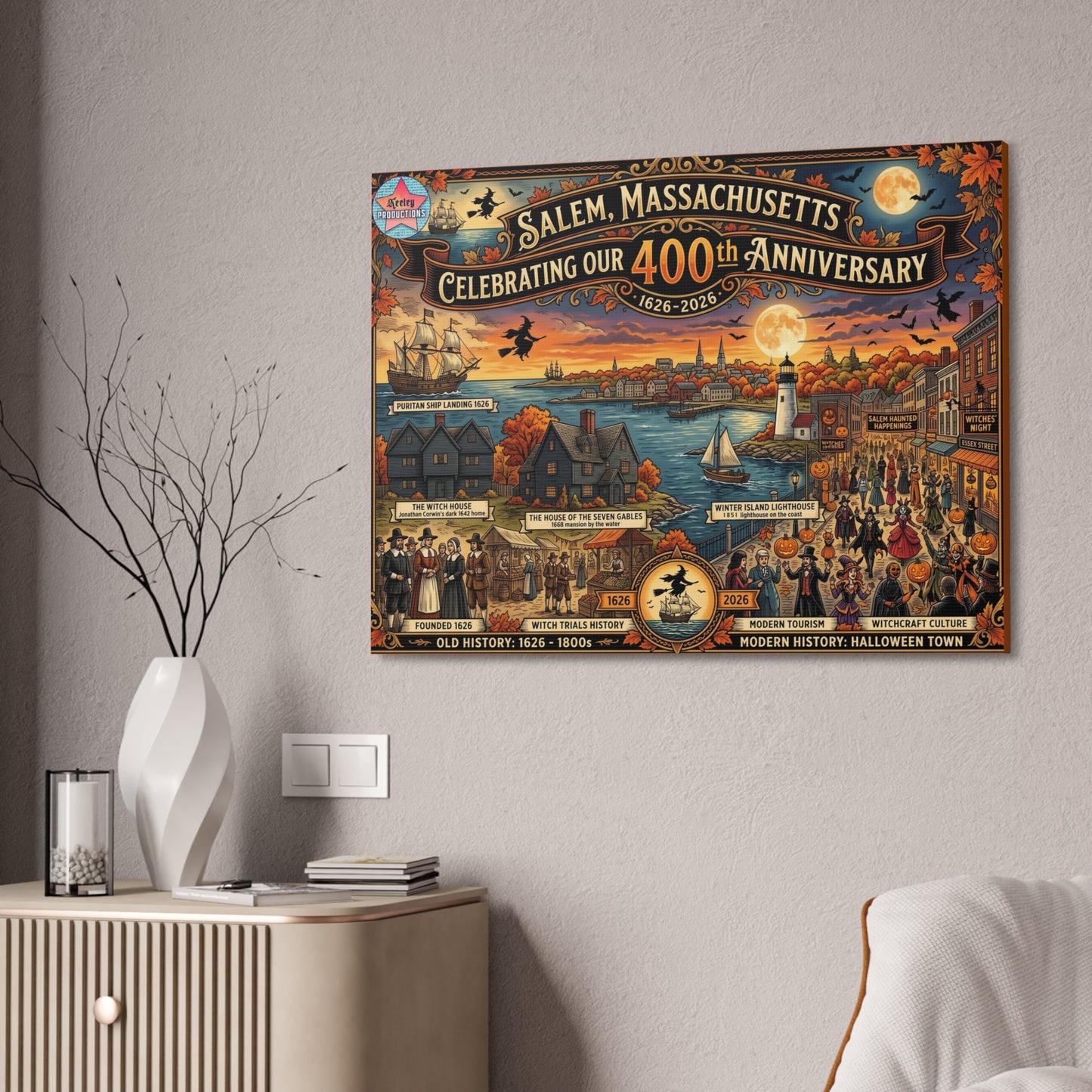 Salem 400 Canvas Stretched, 1.5''