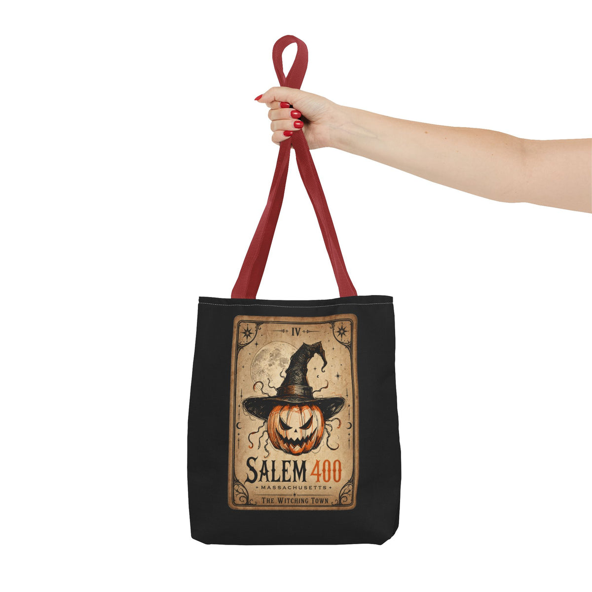 PUNKIN TAROT Tote Bag (AOP) – alternate view | SalemFootsteps