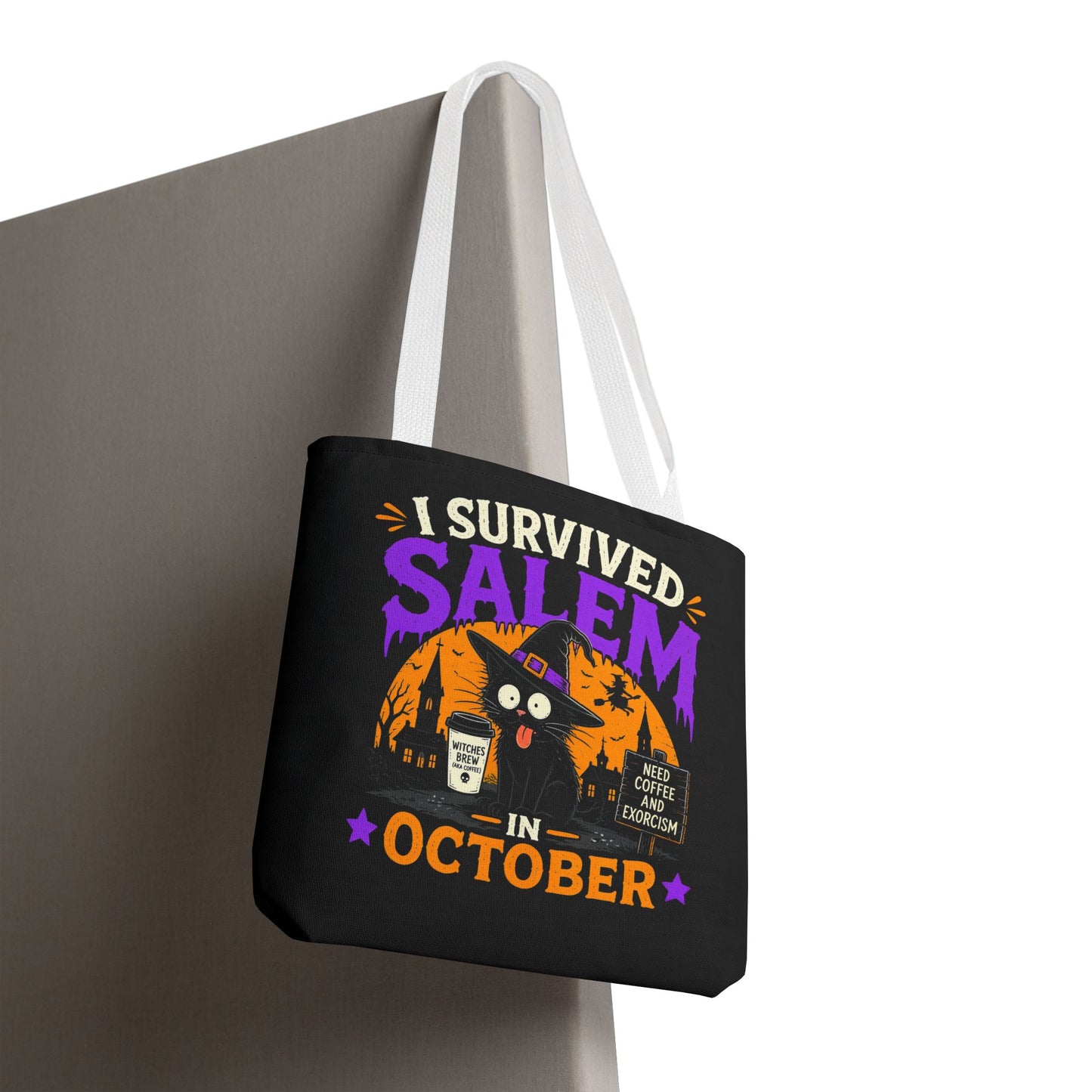 Survived Salem Cat - Tote Bag (AOP)
