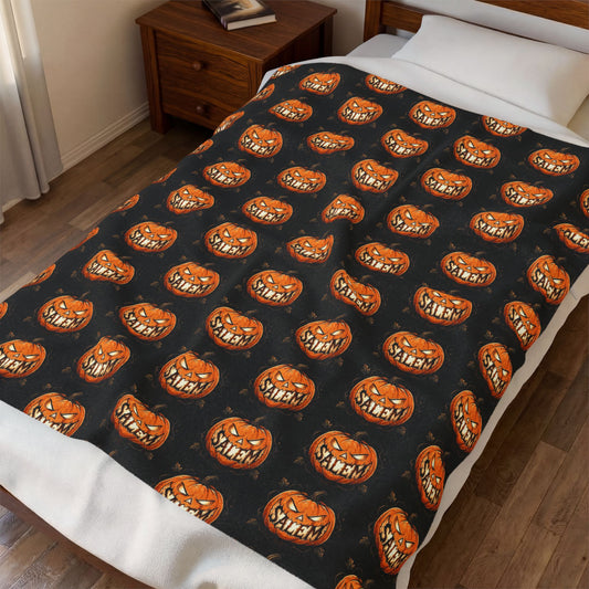 SALEM SMILE Velveteen Plush Blanket