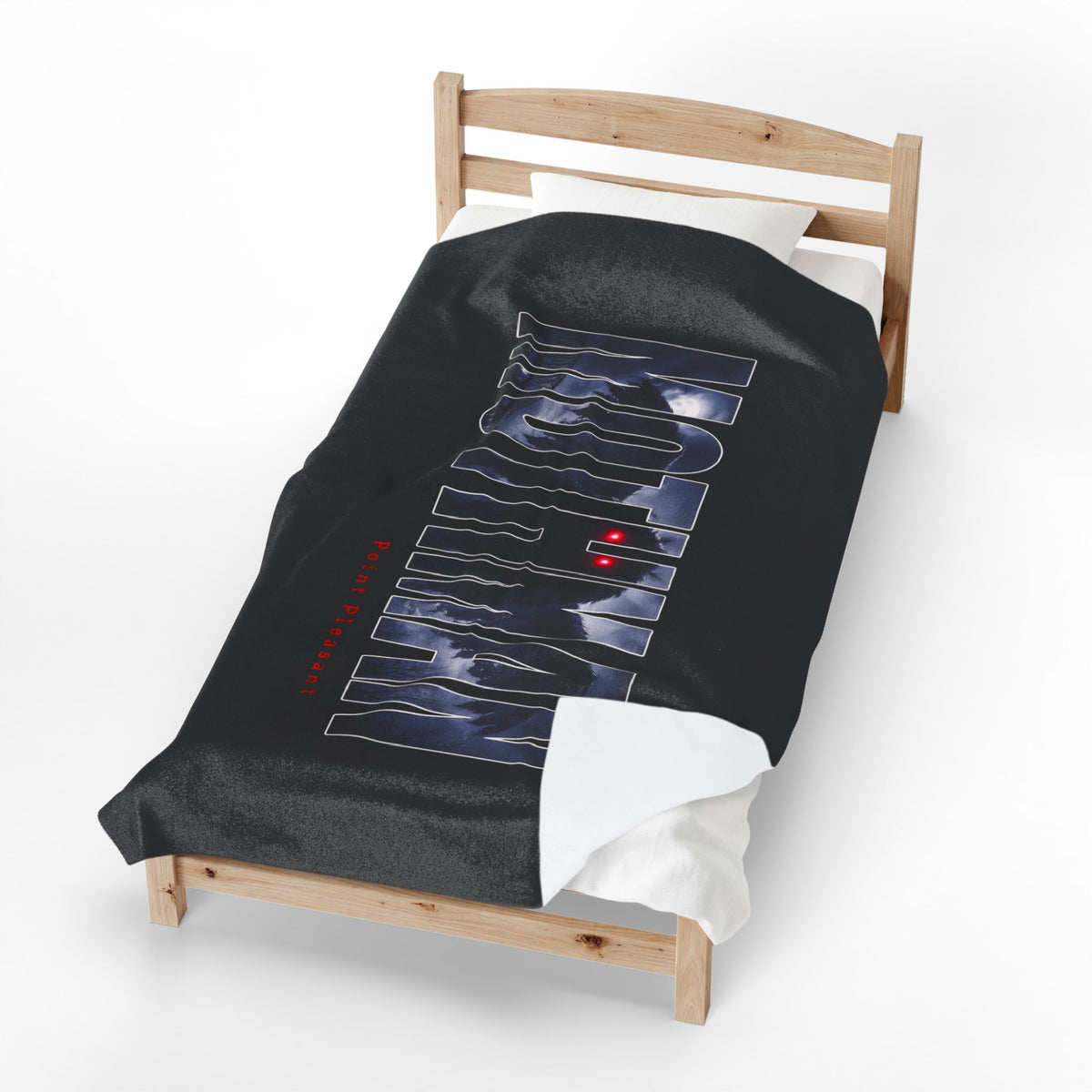 MOTHMAN LURKS Velveteen Plush Blanket