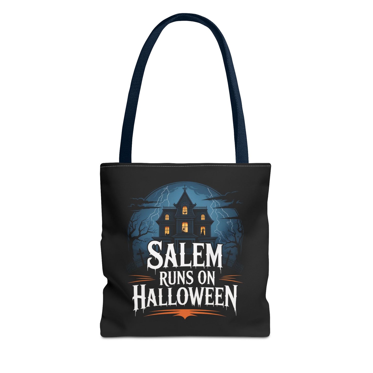 Salem Runs on Halloween Tote Bag (AOP)