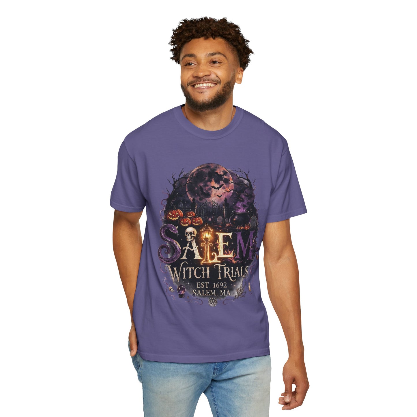 SALEM WITCH TRIALS Unisex Garment-Dyed T-shirt