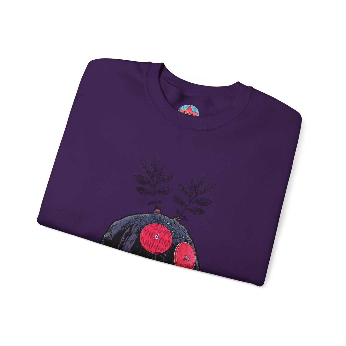 PURPLE MOTHMAN CREWNECK