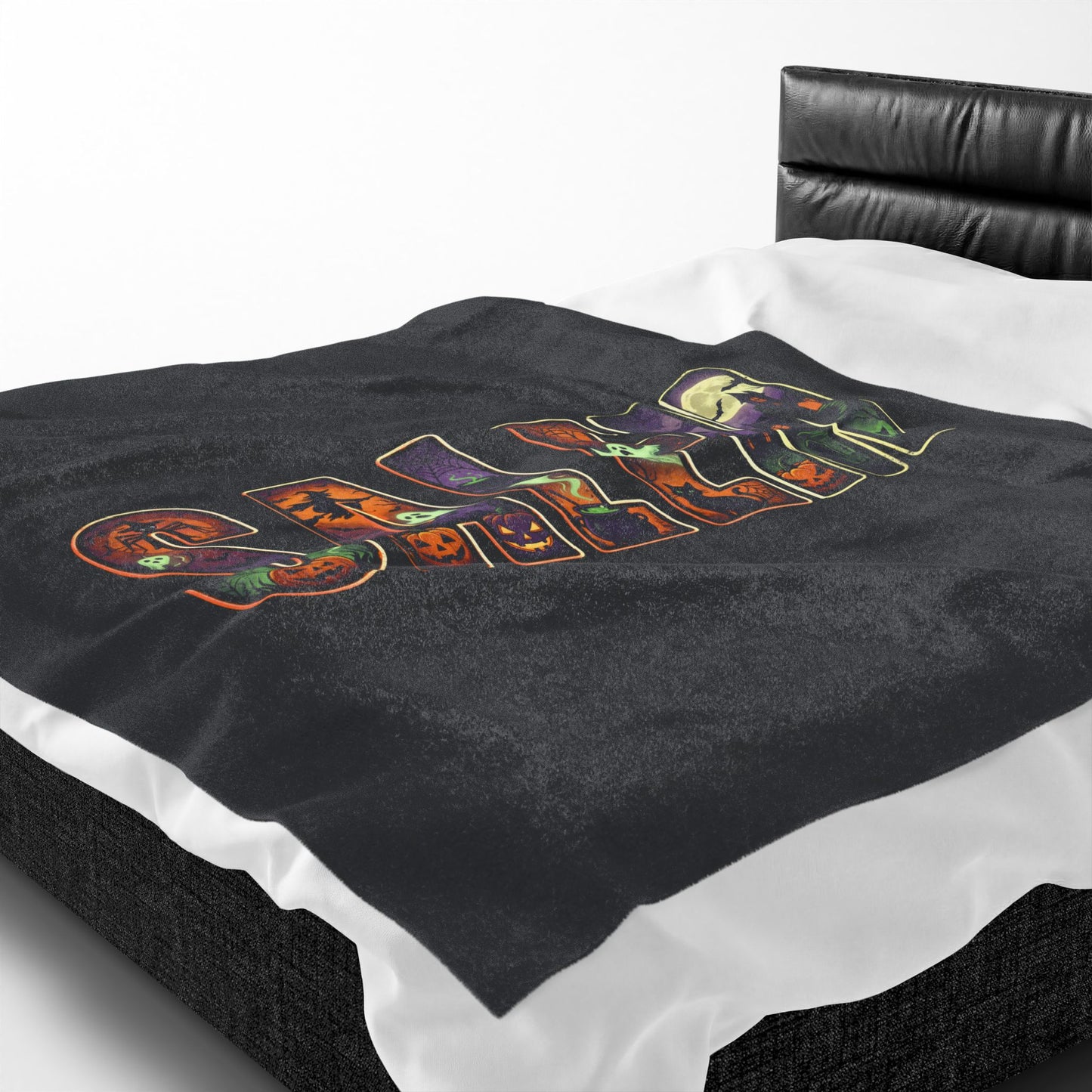 SALEM Spooky Velveteen Plush Blanket