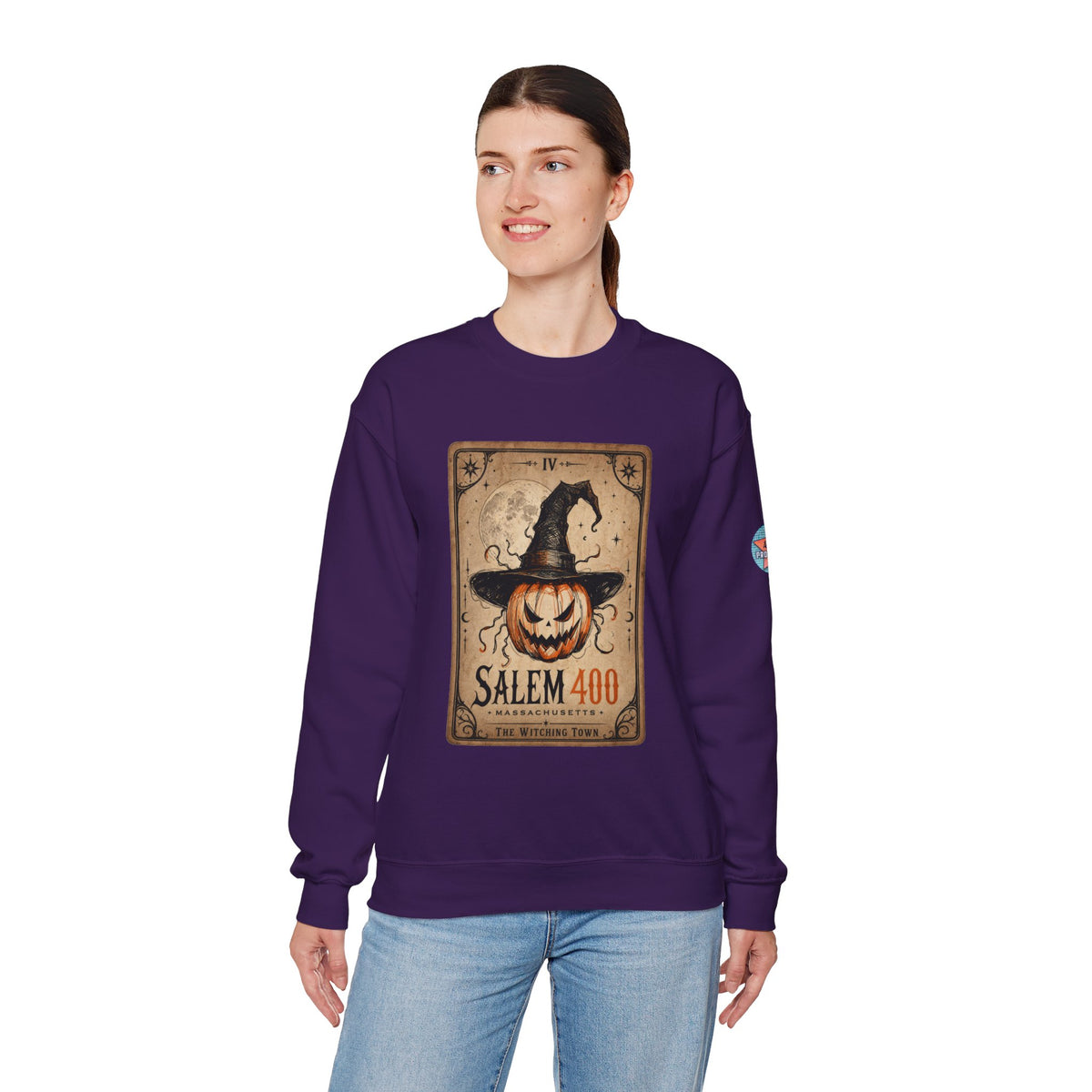 PUNKIN TAROT Unisex Heavy Blend™ Crewneck Sweatshirt – alternate view | SalemFootsteps