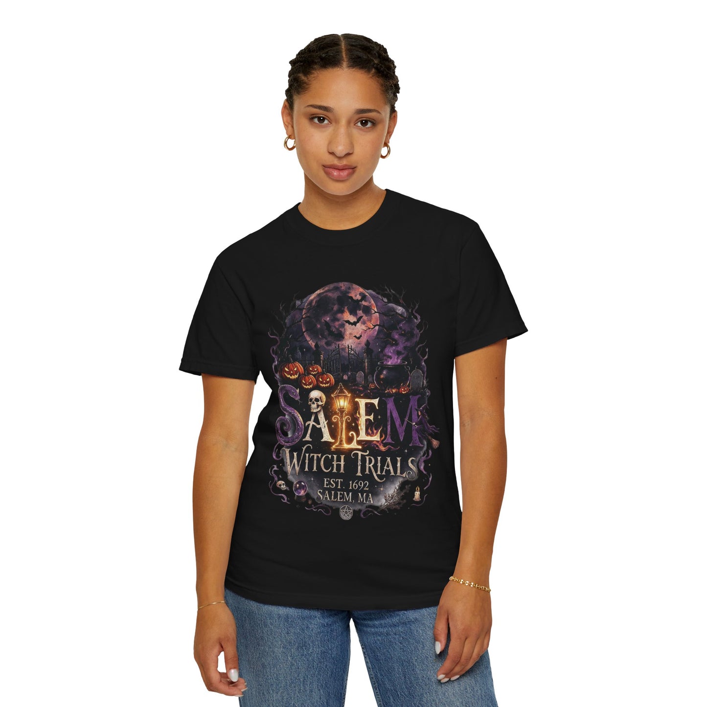 SALEM WITCH TRIALS Unisex Garment-Dyed T-shirt