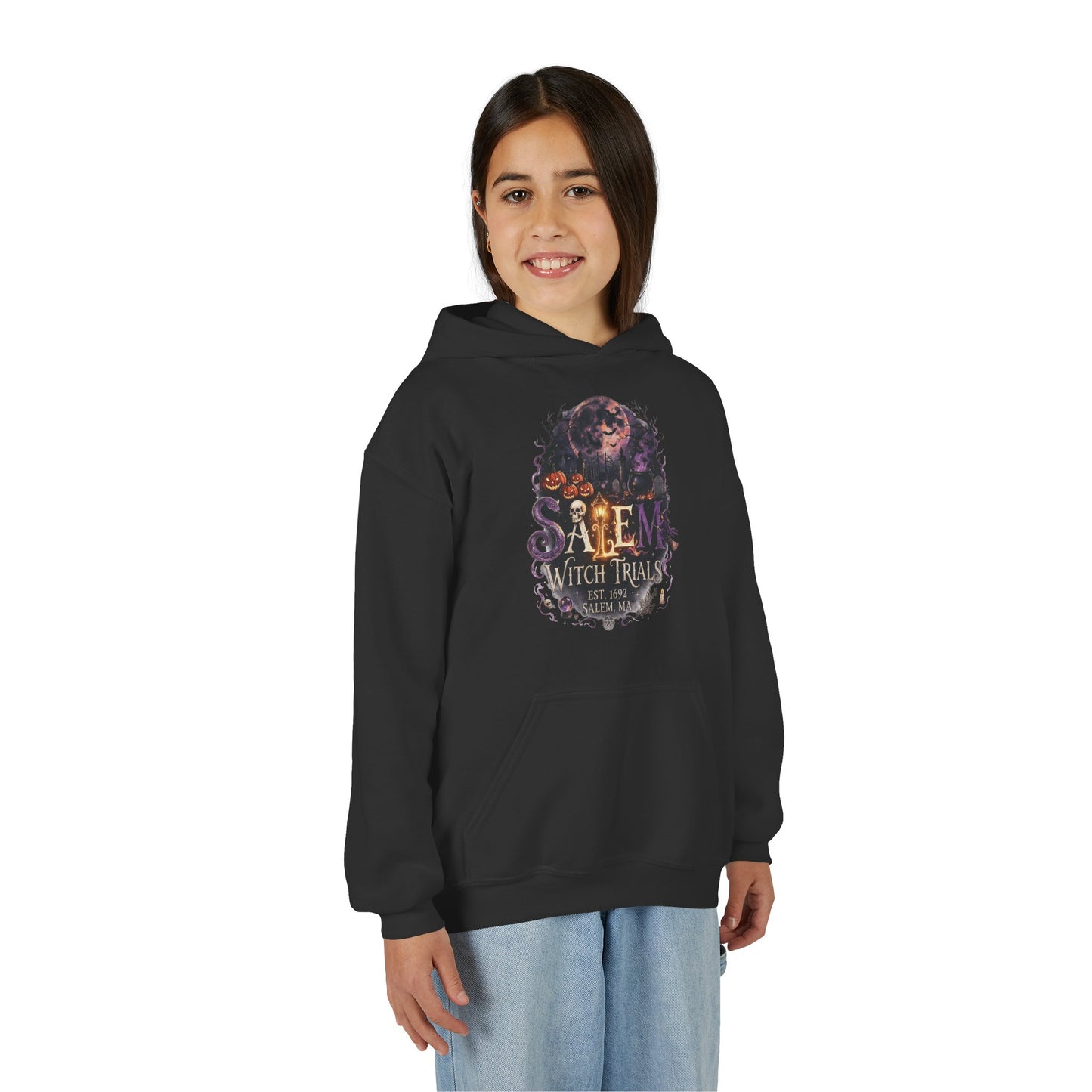 SALEM WITCH TRIALS Youth Heavy Blend Hooded Sweatshirt