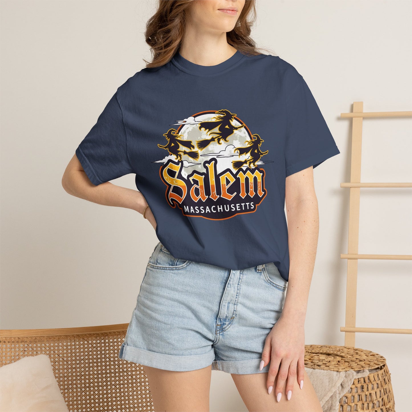 SALEM LOGO Unisex Garment-Dyed T-shirt