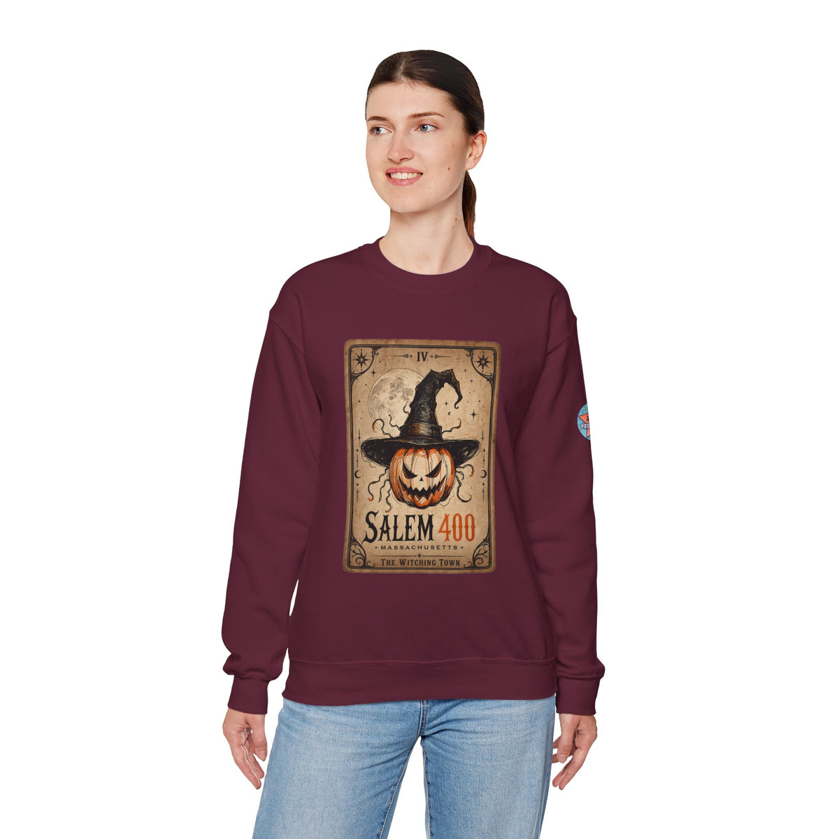 PUNKIN TAROT Unisex Heavy Blend™ Crewneck Sweatshirt – alternate view | SalemFootsteps