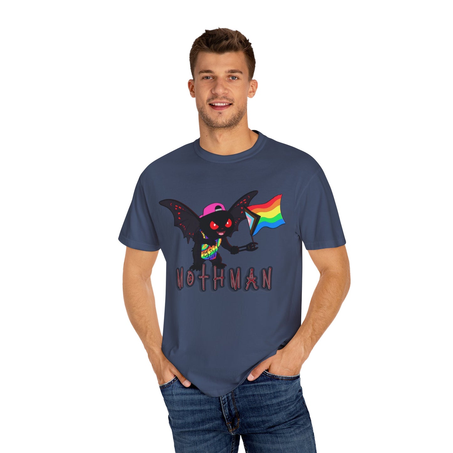 Limited Release Pride Mothman - Unisex Garment-Dyed T-shirt