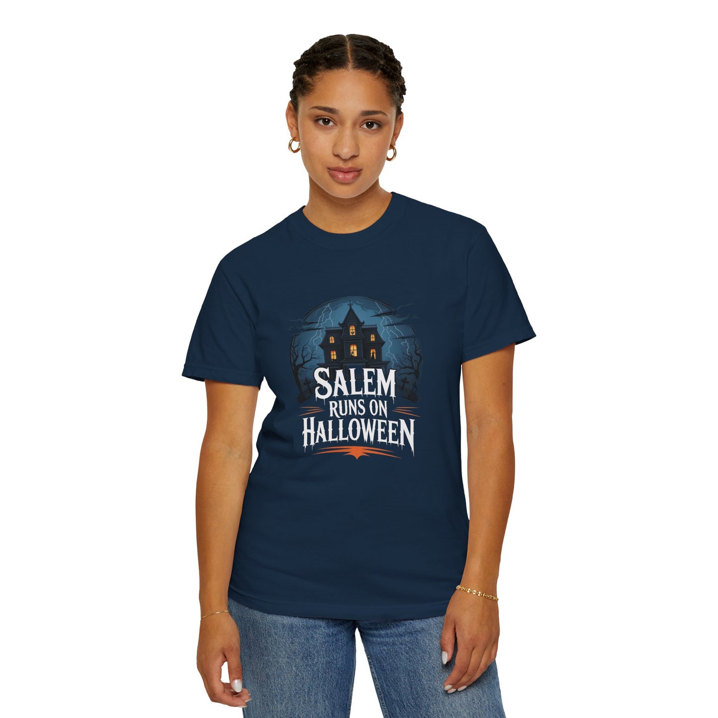 Salem Runs on Halloween Tee (2 Colors)