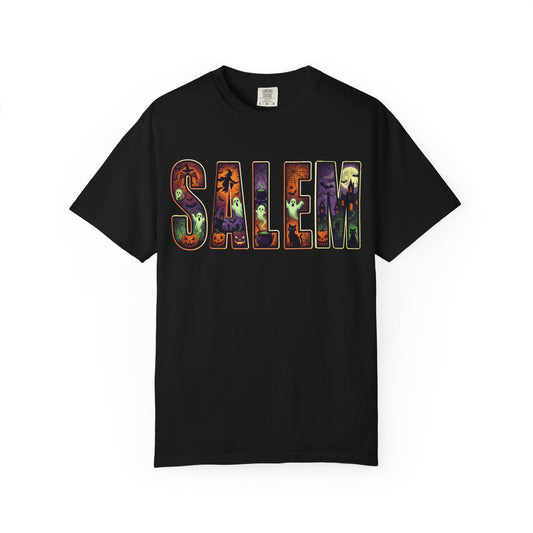 SALEM SPOOKY Unisex Garment-Dyed T-shirt