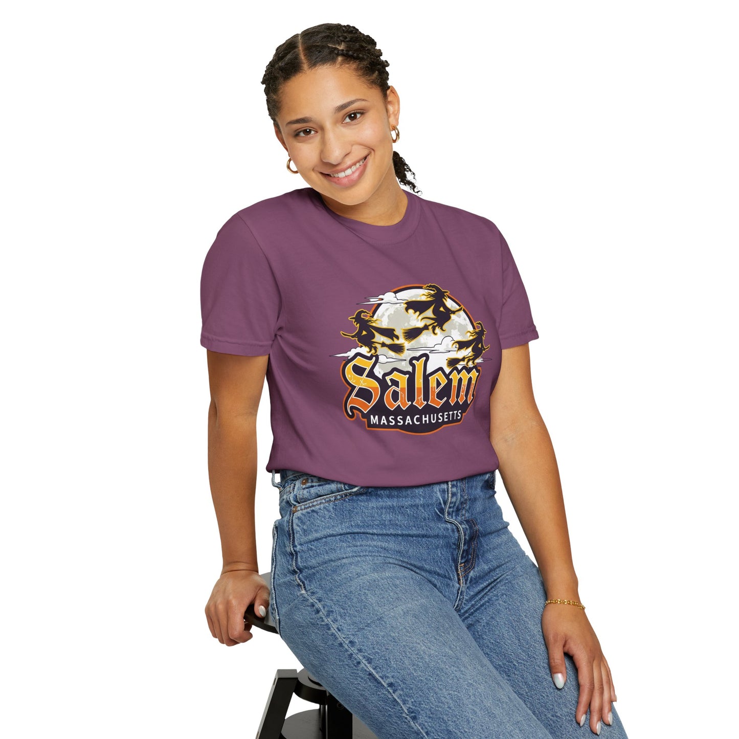 SALEM LOGO Unisex Garment-Dyed T-shirt