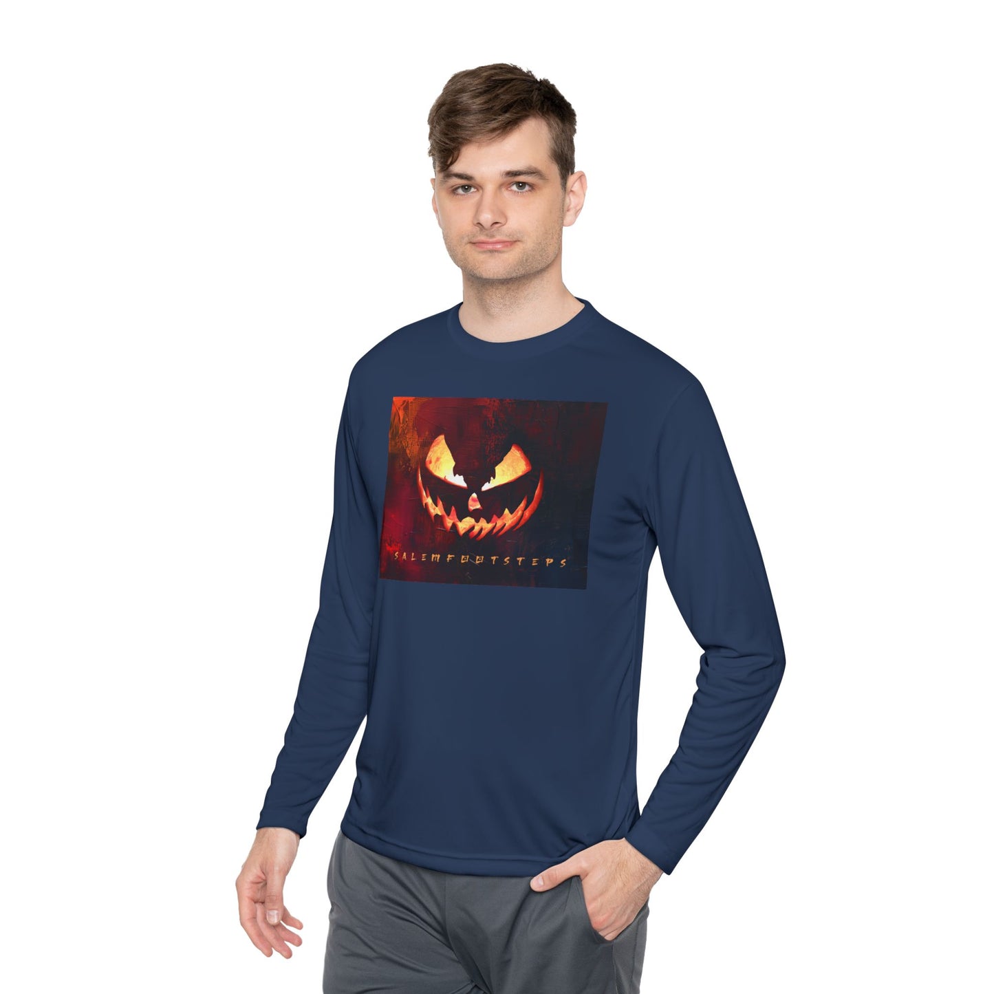 SUNSET HALLOWEEN Unisex Lightweight Long Sleeve Tee