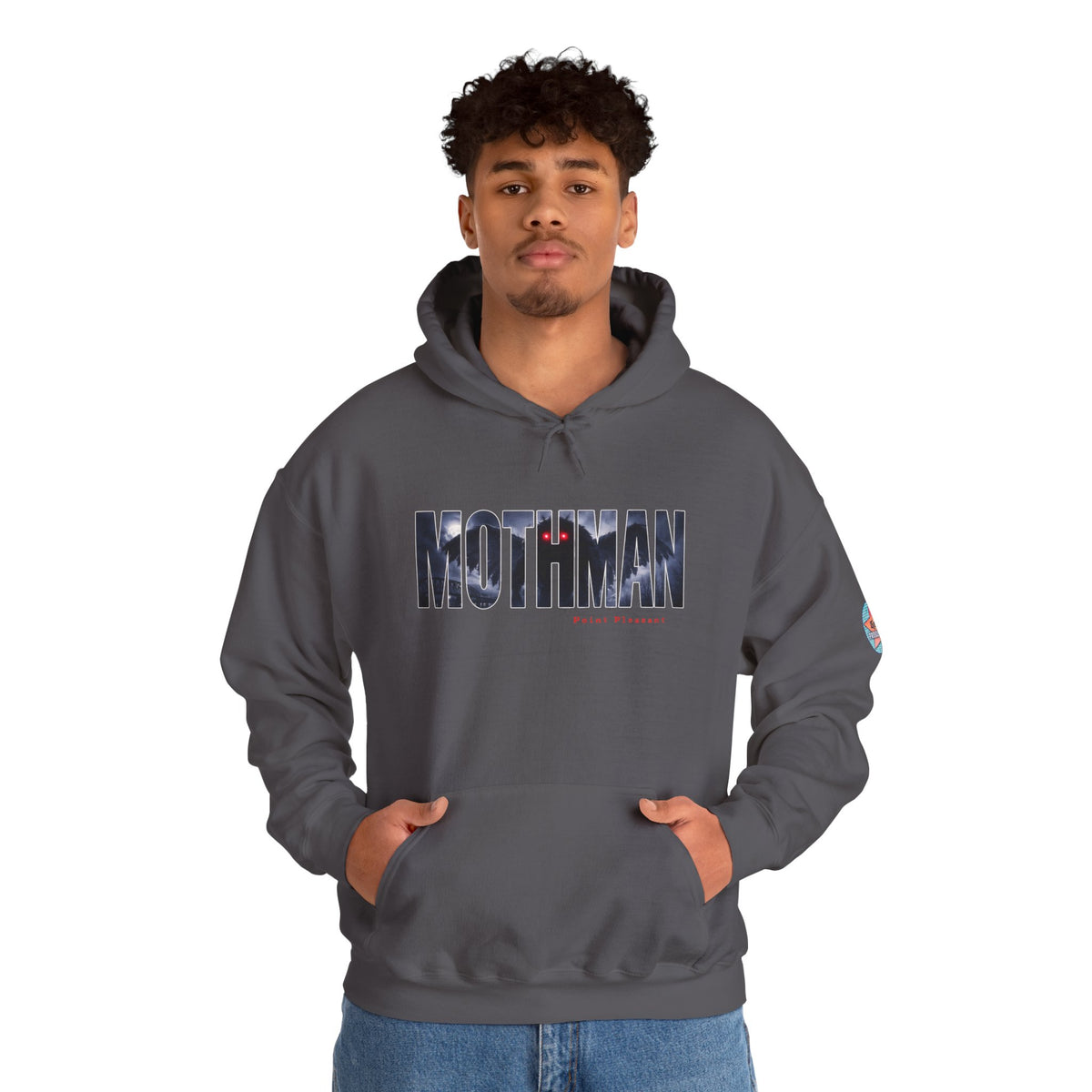 MOTHMAN LURKS Unisex Heavy Blend™ Hooded Sweatshirt