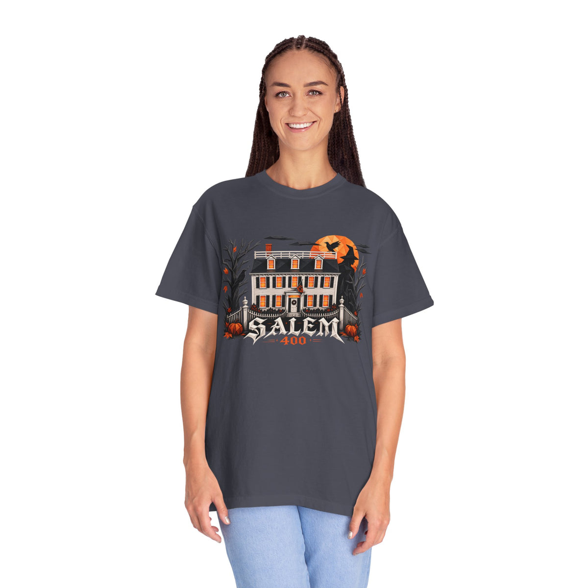 Salem 400 Ropes Mansion - Unisex Garment-Dyed T-shirt