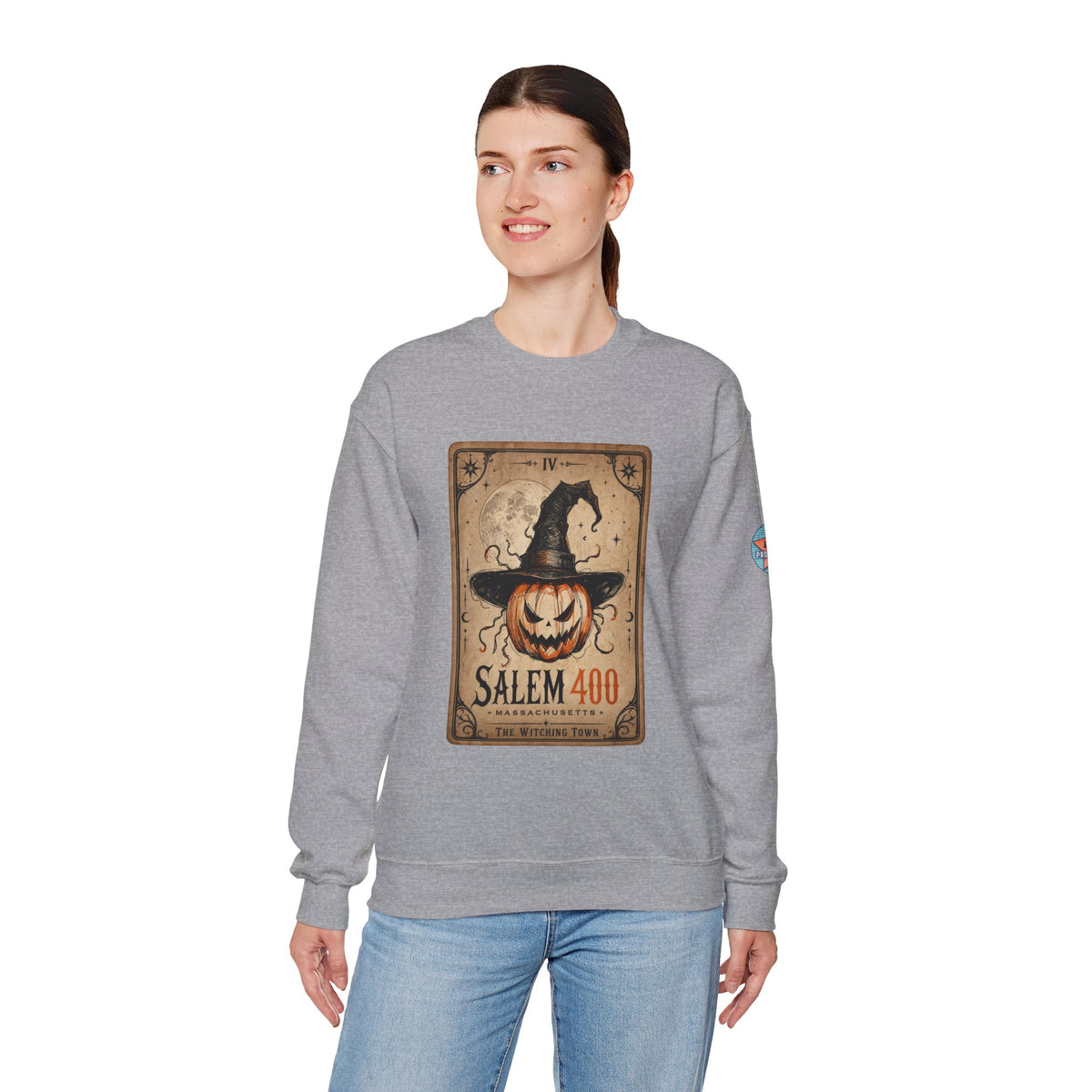 PUNKIN TAROT Unisex Heavy Blend™ Crewneck Sweatshirt – alternate view | SalemFootsteps
