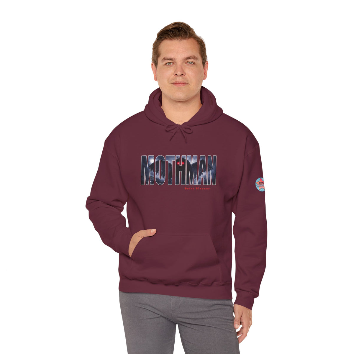 MOTHMAN LURKS Unisex Heavy Blend™ Hooded Sweatshirt