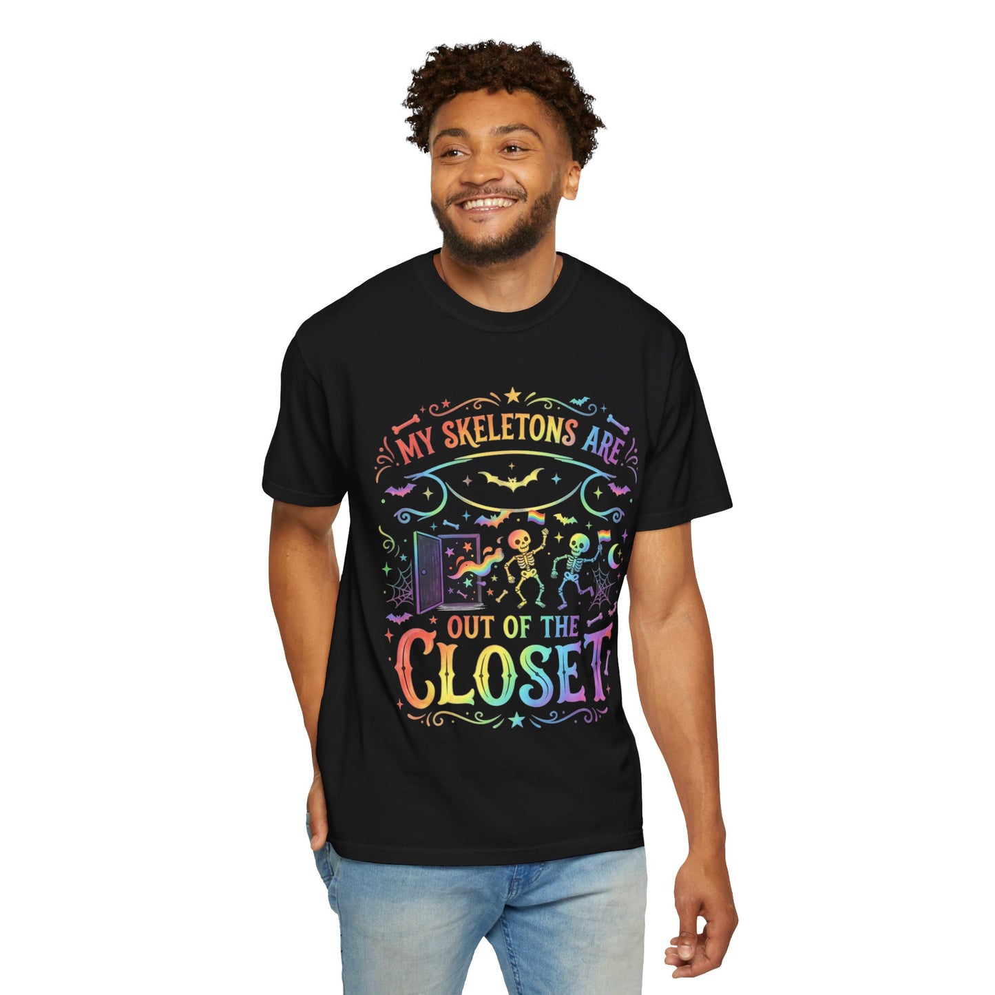 Skeleton Pride - Unisex Garment-Dyed T-shirt