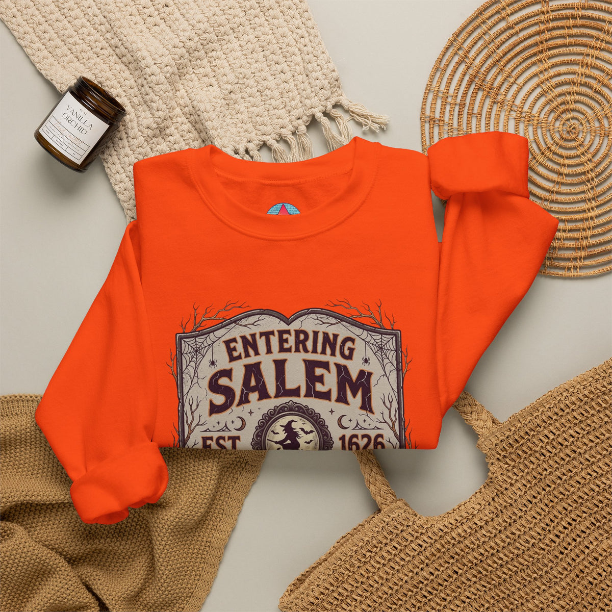 Spooky Entering Salem Unisex Heavy Blend™ Crewneck Sweatshirt