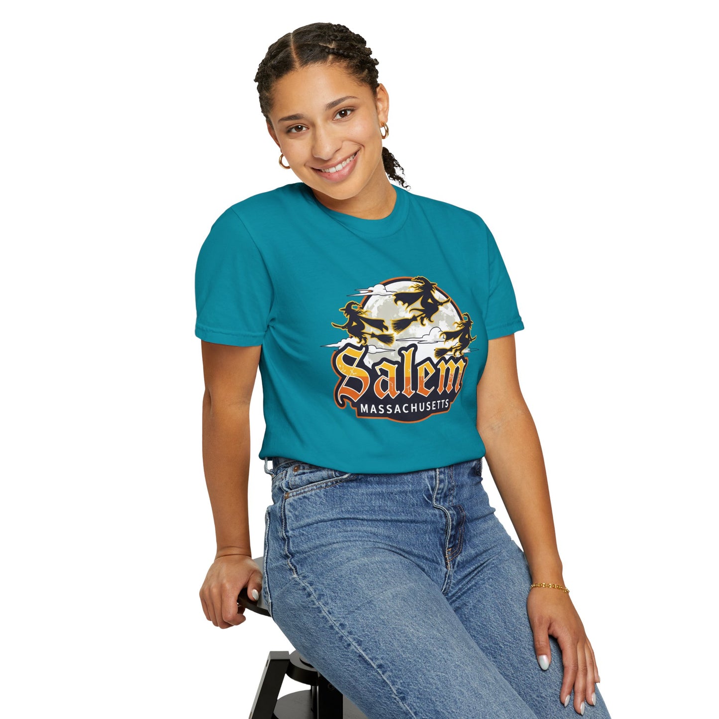 SALEM LOGO Unisex Garment-Dyed T-shirt