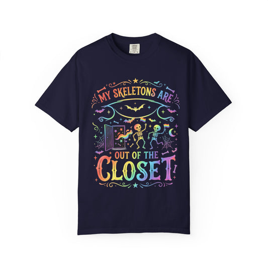 Skeleton Pride - Unisex Garment-Dyed T-shirt
