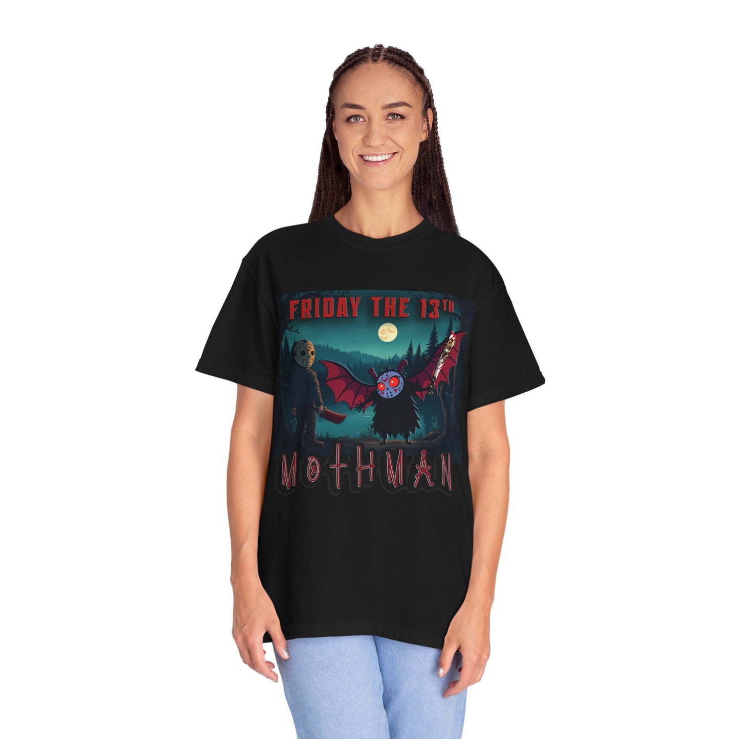 Mothman the 13th - Unisex Garment-Dyed T-shirt