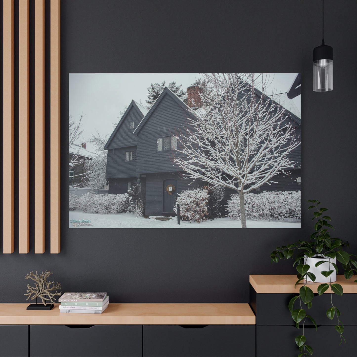 Winter Witch House - Matte Canvas, Stretched, 1.25"