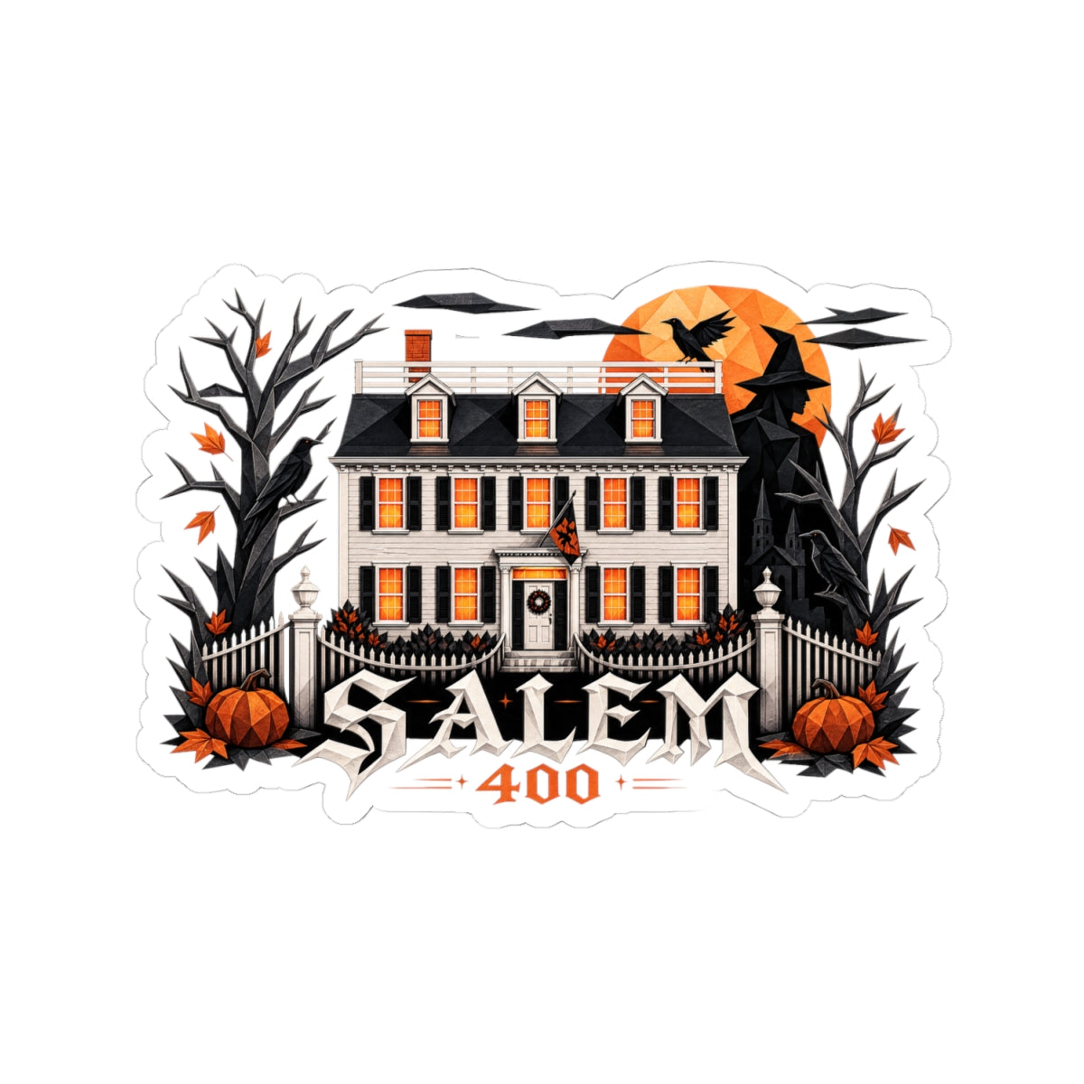 Salem 400 Ropes Mansion - Kiss-Cut Stickers