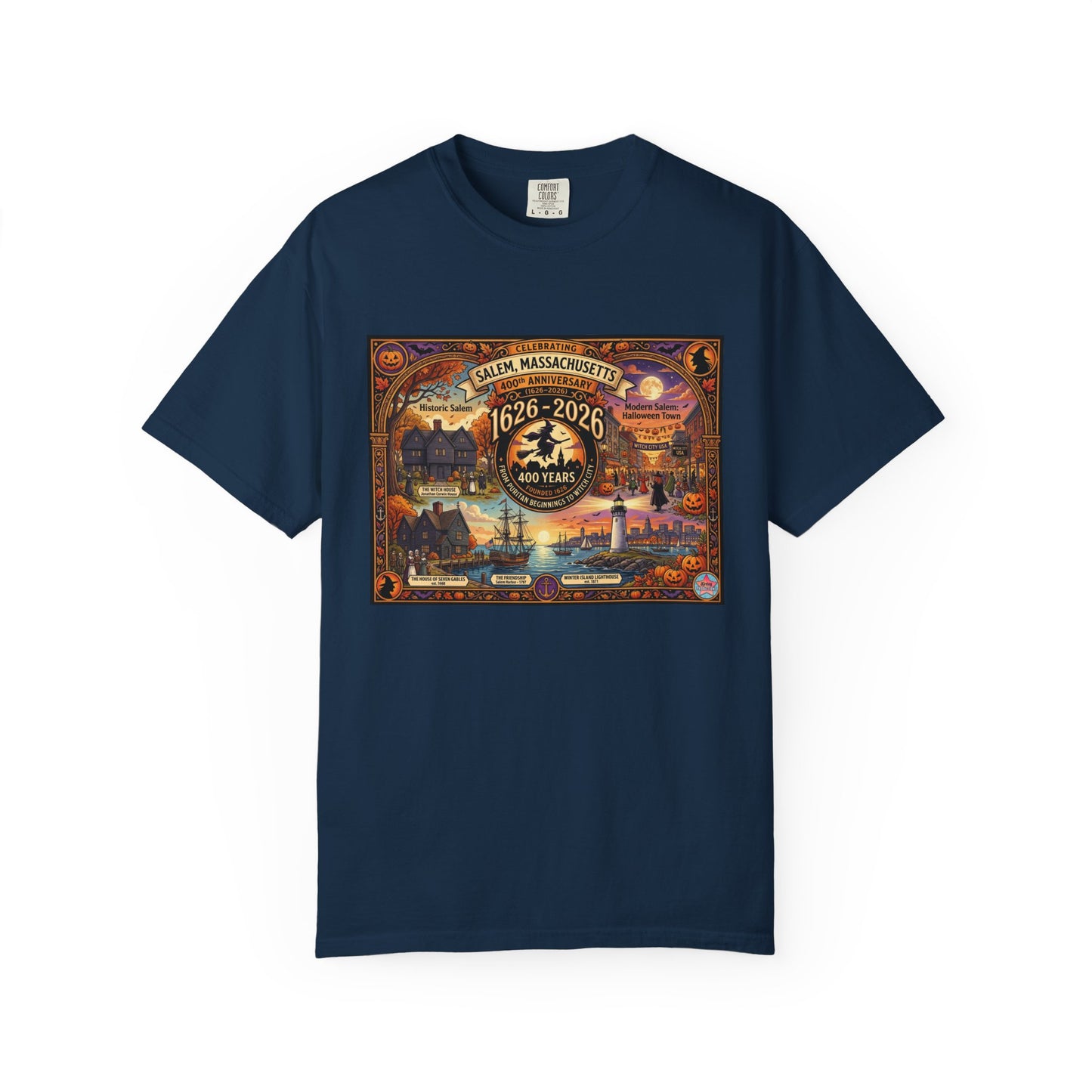 Celebrating Salem 400 Unisex Garment-Dyed T-shirt