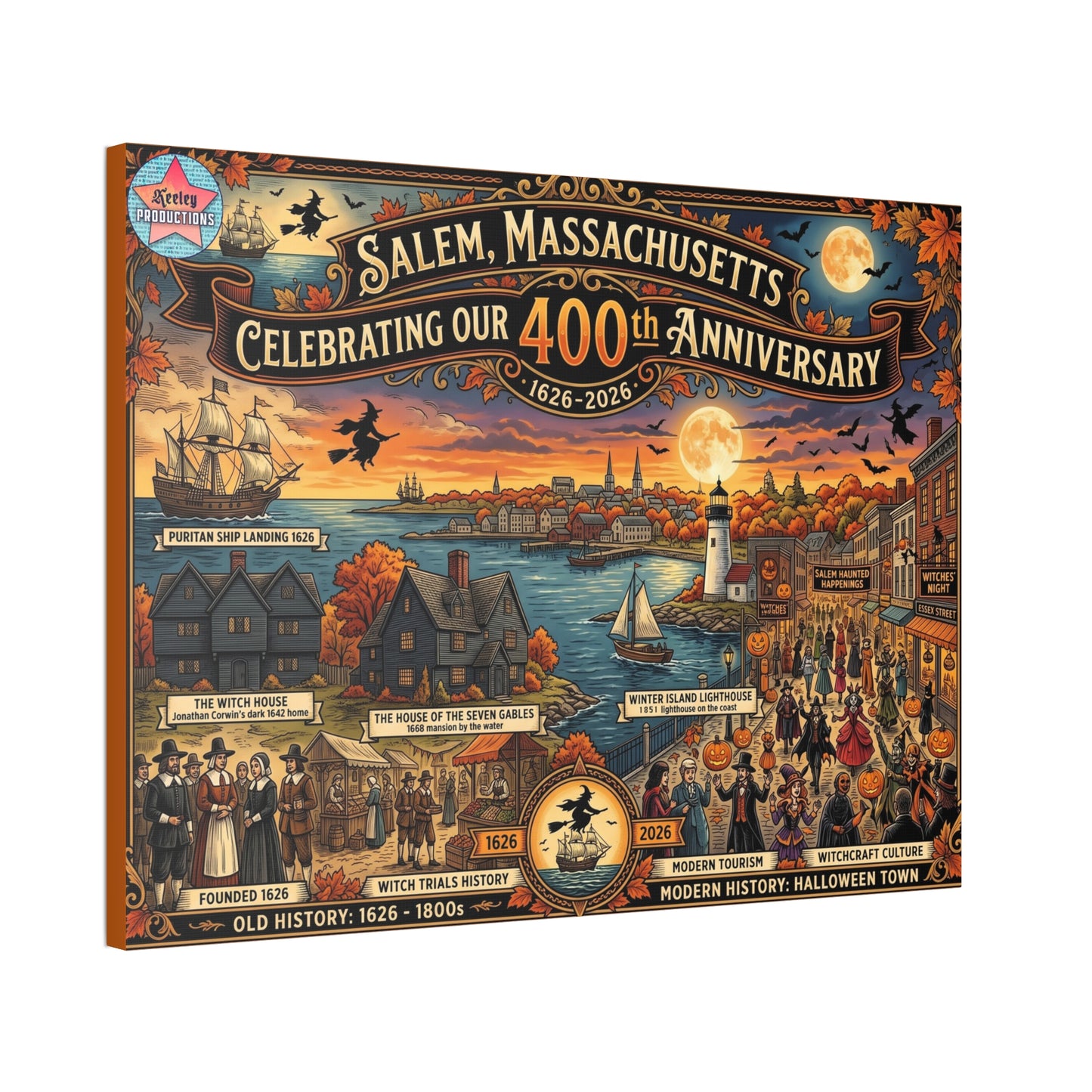 Salem 400 Canvas Stretched, 1.5''