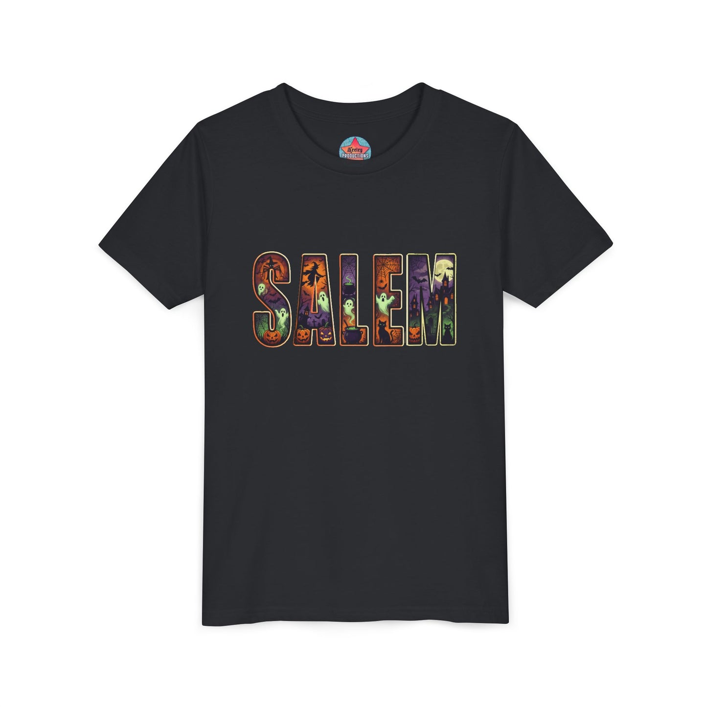 SALEM SPOOKY Youth Short Sleeve Tshirt (More Colors)