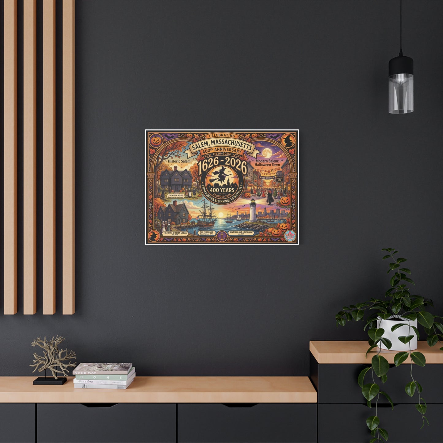 Celebrating Salem 400 Matte Canvas, Stretched, 1.25"