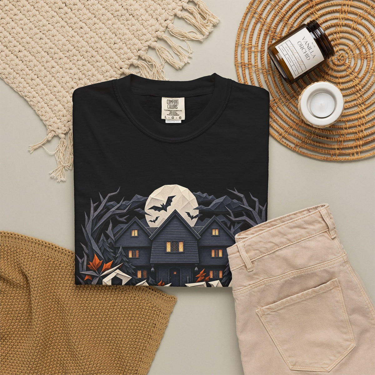 Salem 400 Witch House - Unisex Garment-Dyed T-shirt