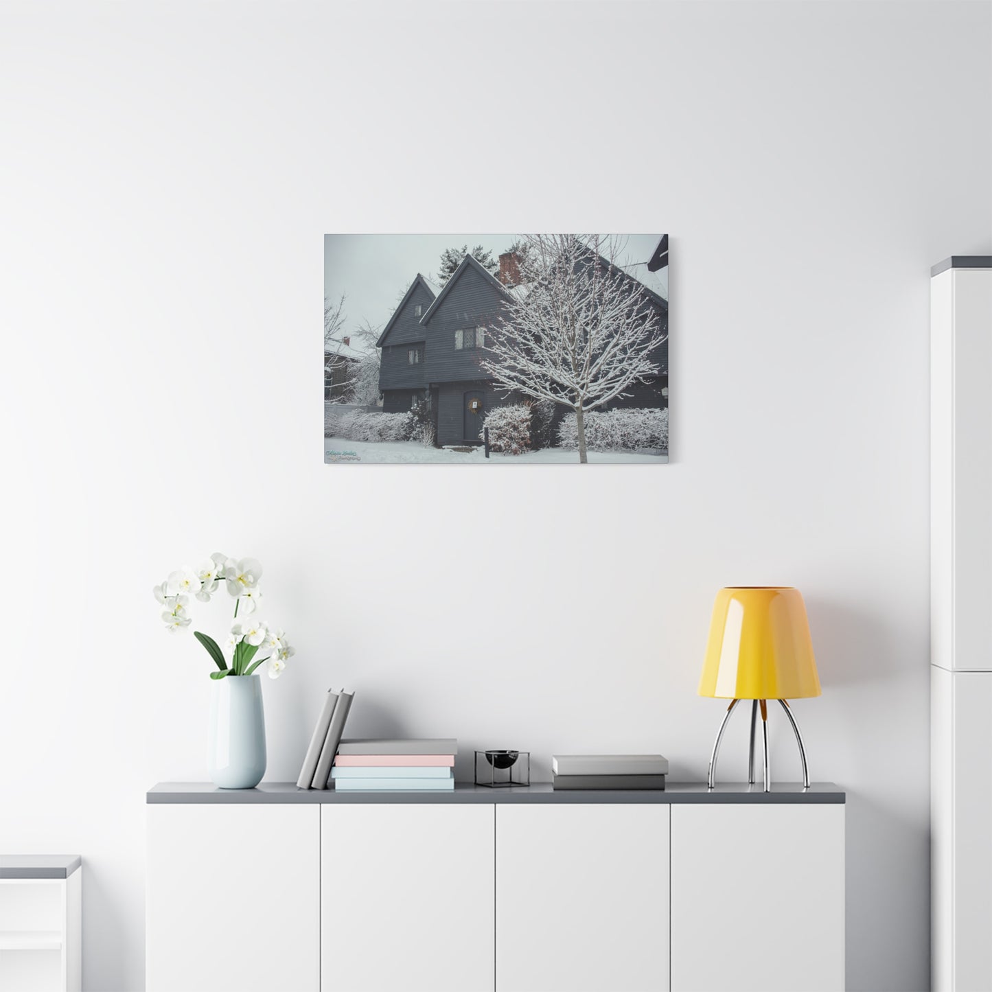 Winter Witch House - Matte Canvas, Stretched, 1.25"