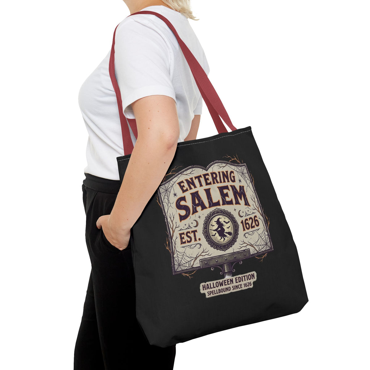 Spooky Entering Salem Tote Bag (AOP)