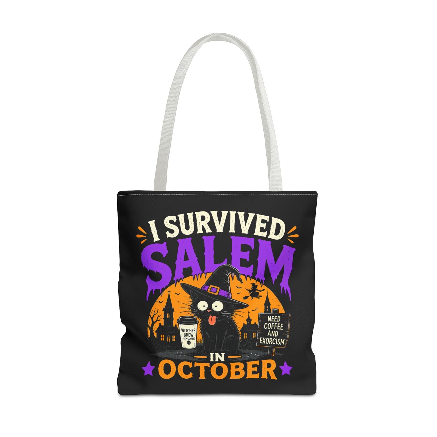 Survived Salem Cat - Tote Bag (AOP)