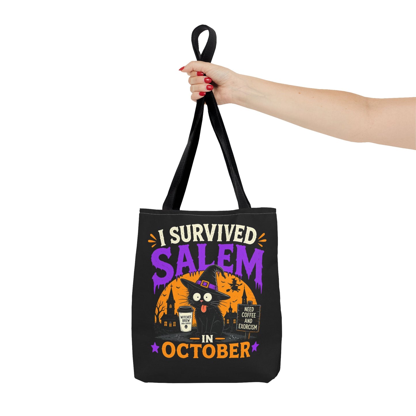 Survived Salem Cat - Tote Bag (AOP)