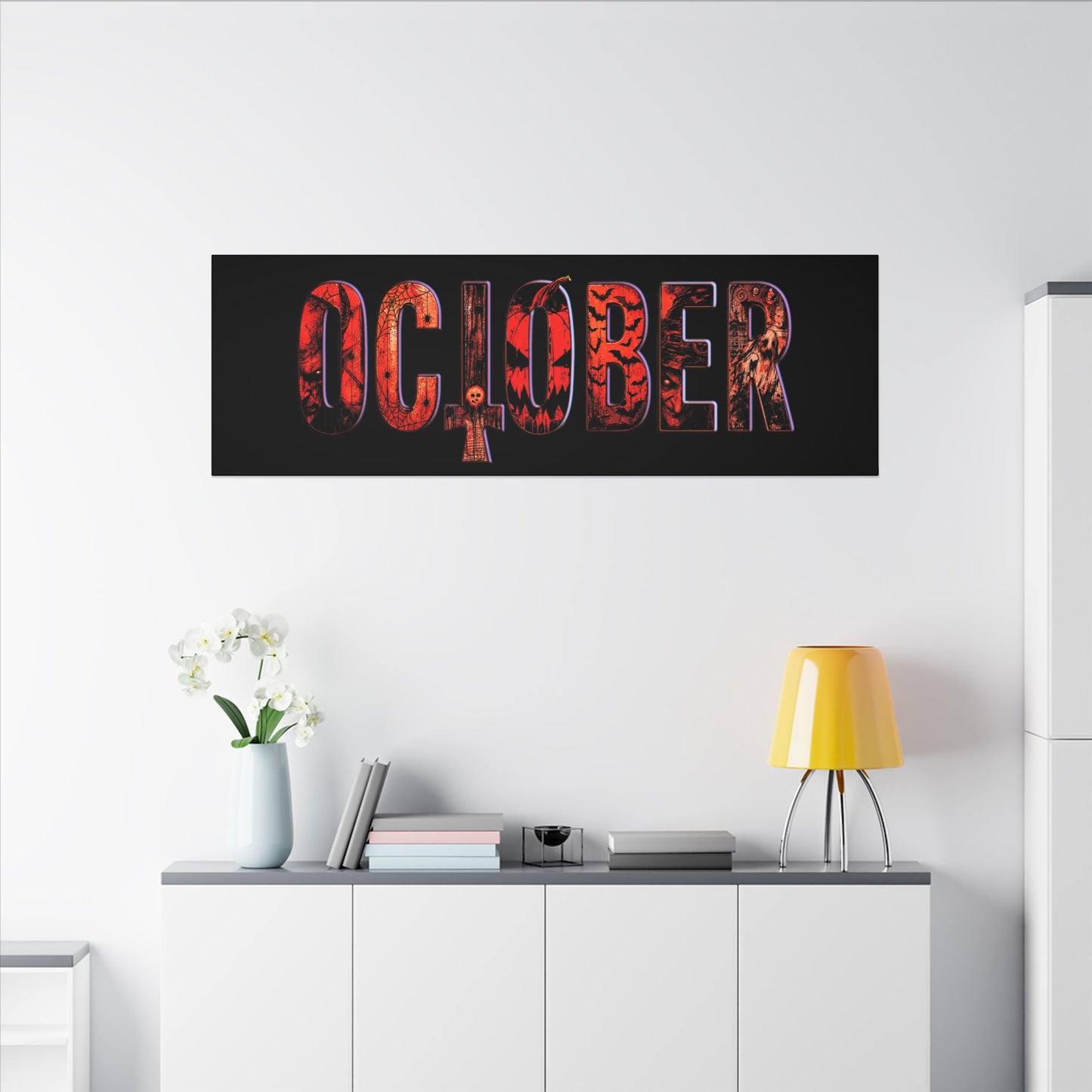 HORROR OCTOBER - Matte Canvas, Stretched, 0.75" (Multi-Size)