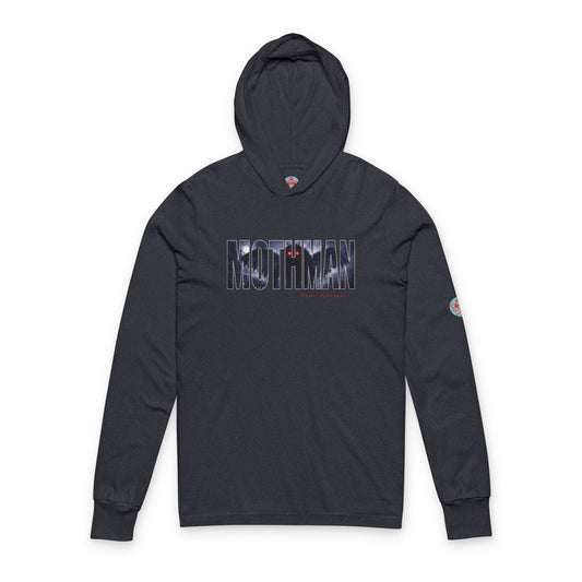 MOTHMAN LURKS Unisex Hooded Long Sleeve Tee