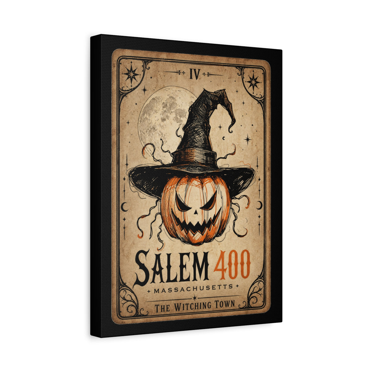 SALEM TAROT Matte Canvas, Stretched, 1.25" – Salem – alternate view | SalemFootsteps