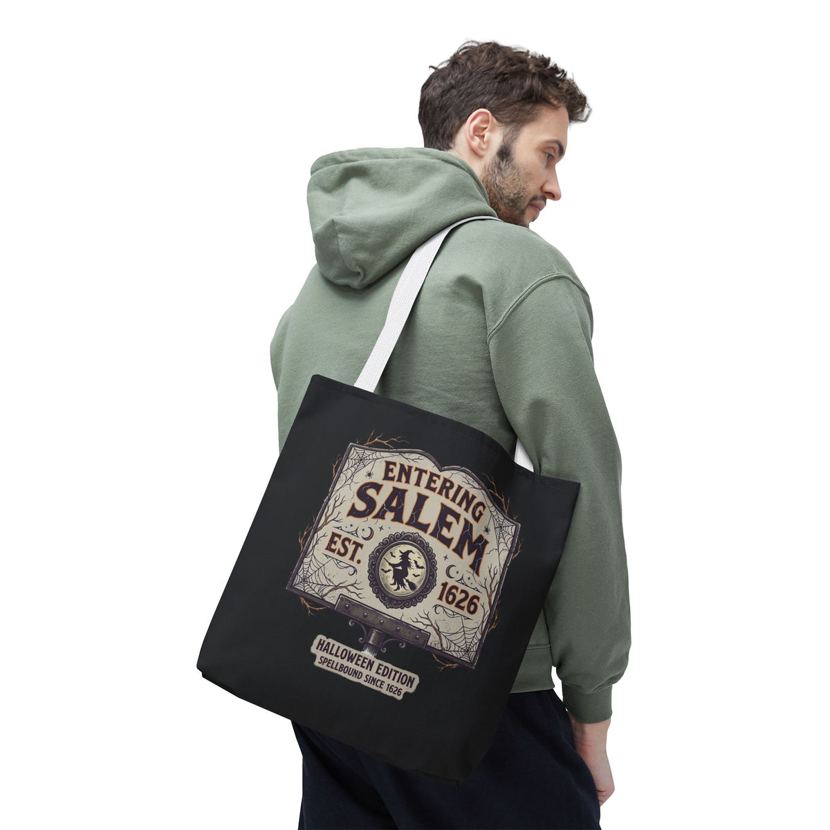 Spooky Entering Salem Tote Bag (AOP)