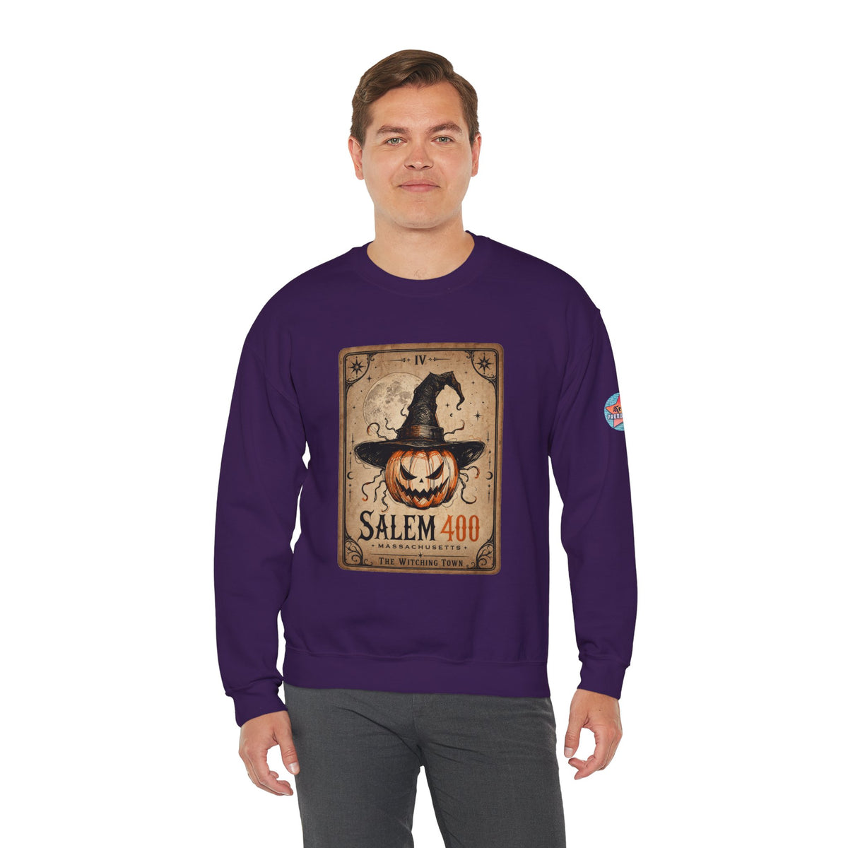 PUNKIN TAROT Unisex Heavy Blend™ Crewneck Sweatshirt – alternate view | SalemFootsteps