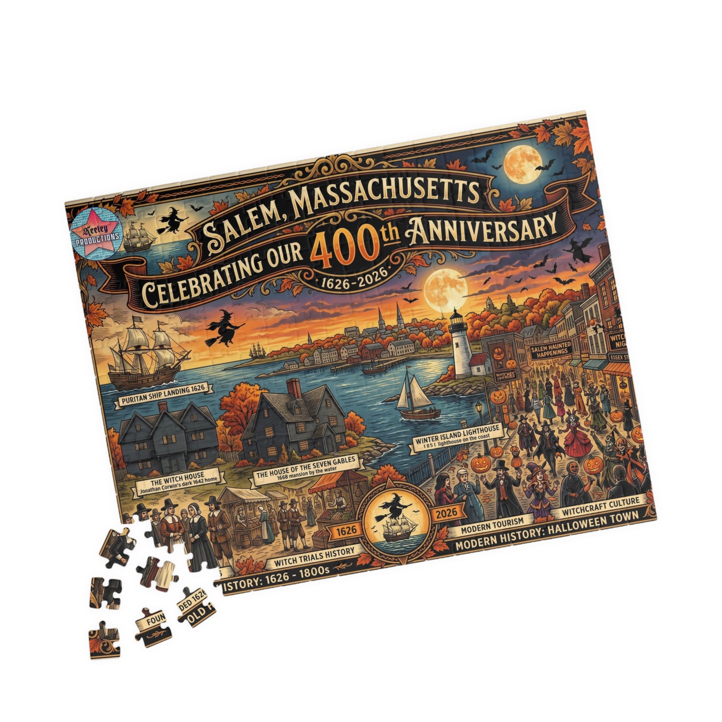 Salem's 400thj Puzzle (110, 252, 520, 1014-piece)